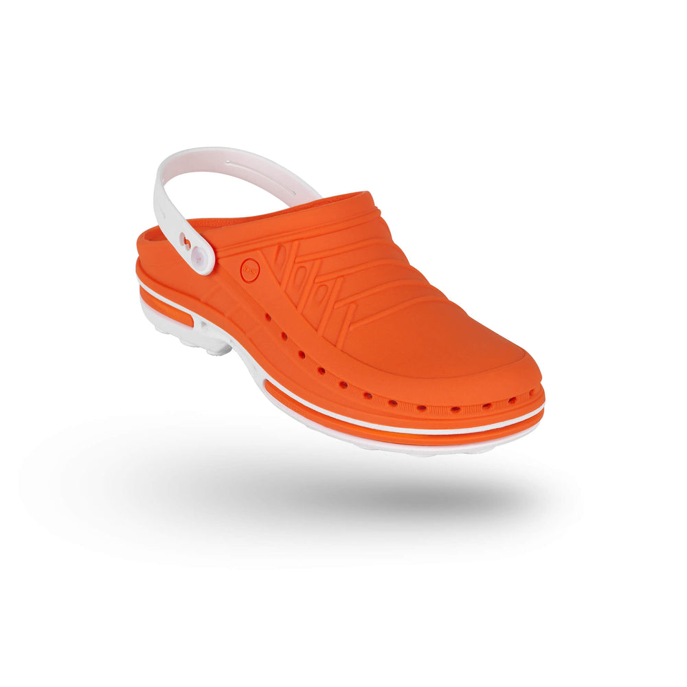 Wock CLOG zoccolo professionale bicolore#colore_05-arancio-bianco